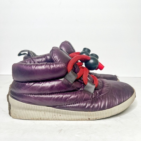 Sorel Out N About Puffy Lace Boots Insulated Women’s Boots Purple Size 9 Women’s - Picture 2 of 7